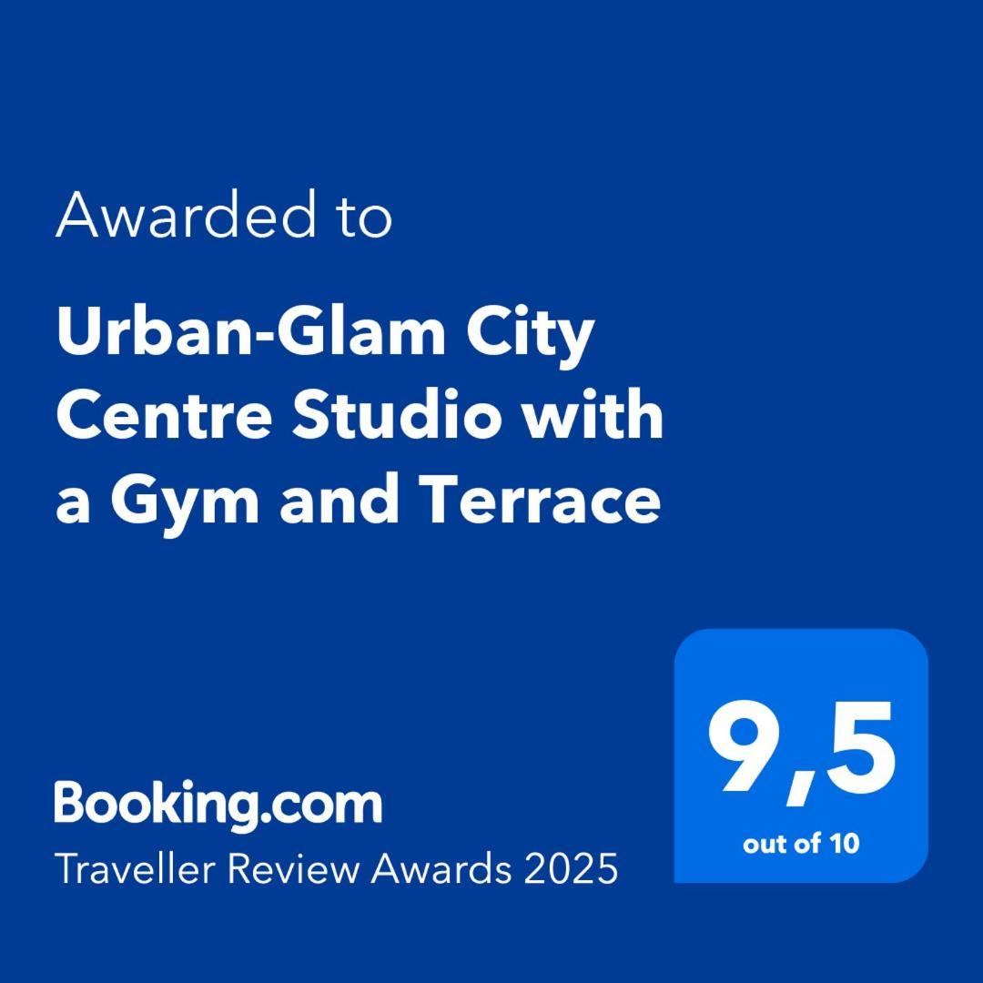 Urban-Glam City Centre Studio With A Gym And Terrace Talin Exterior foto